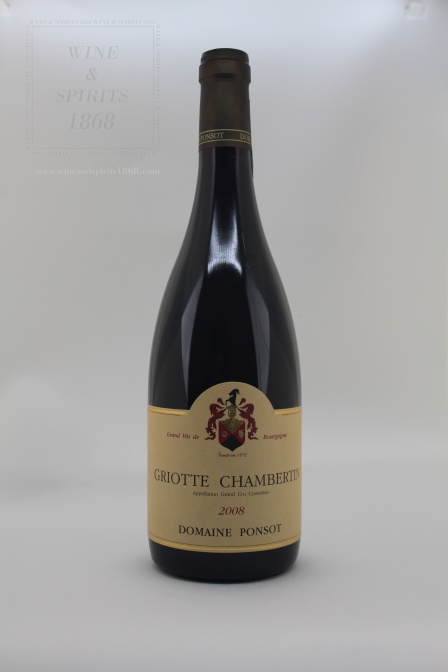 Griotte Chambertin 2008 Domaine Ponsot Bourgogne