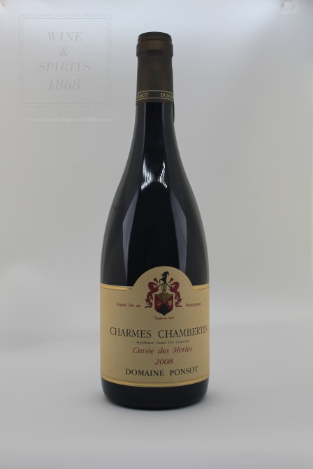 Charmes Chambertin Cuvee Des Merles 2008 Domaine Ponsot Bourgogn