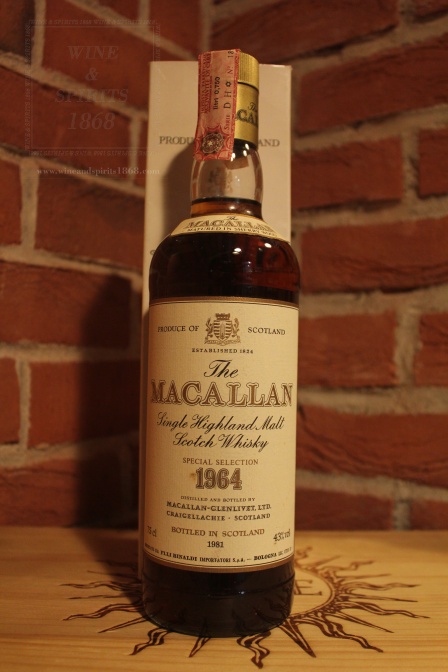 Whisky Macallan 1964 Sherry Wood bottled 1982 cl 0.75