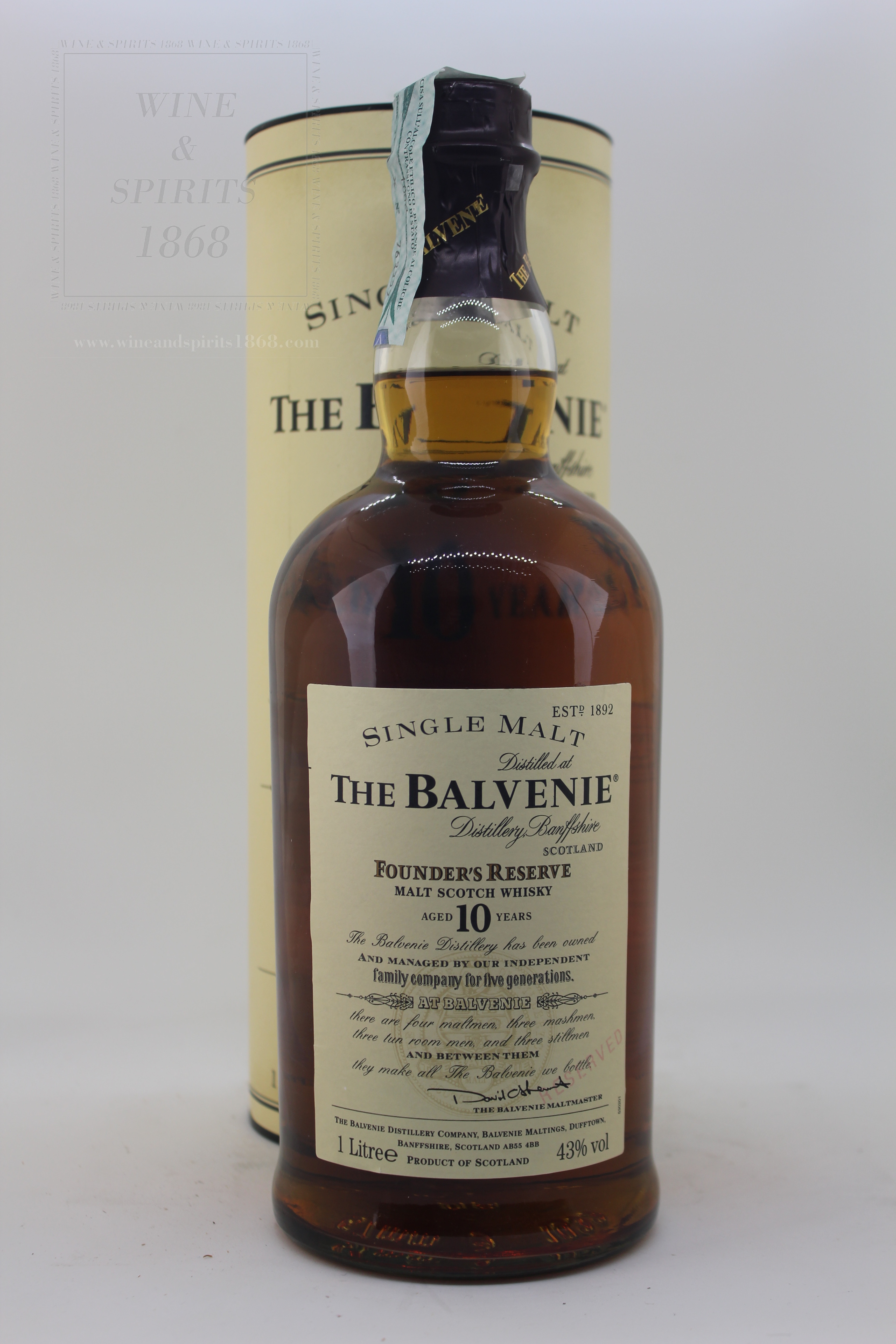 Wine and Spirits 1868 - Whisky The Balvenie Founder's