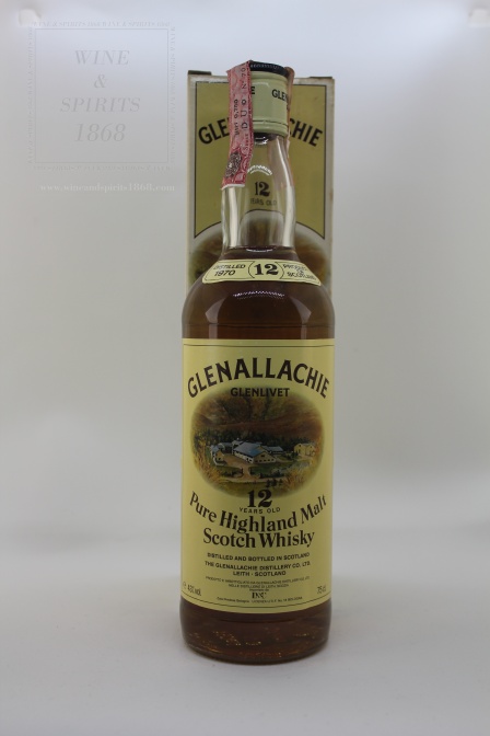Whisky Glenallachie 12 years 43 % cl 0.75 1970 Glenallachie Scot