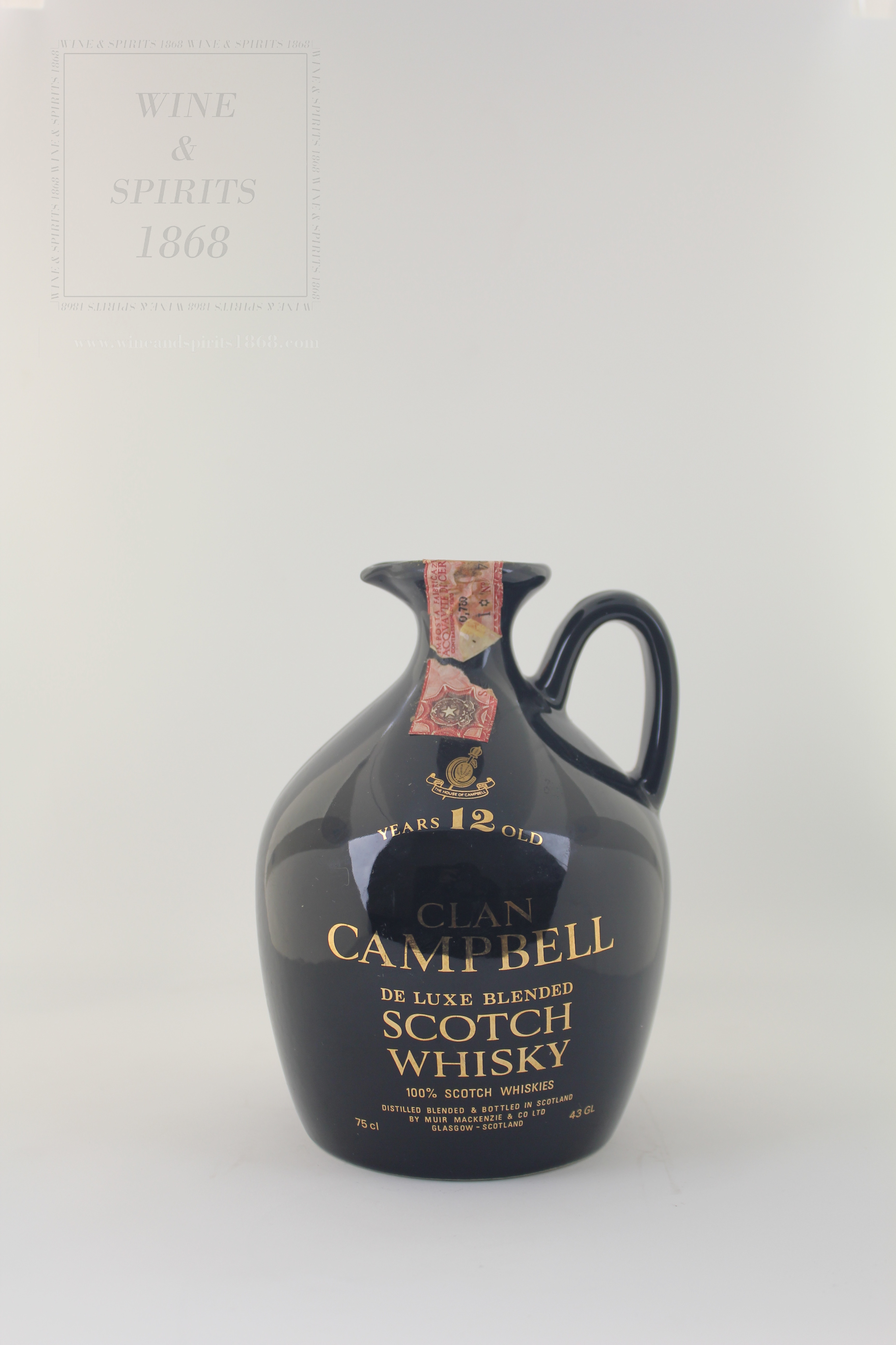 Wine and Spirits 1868 - Whisky Clan Campbell De Luxe Blended 12