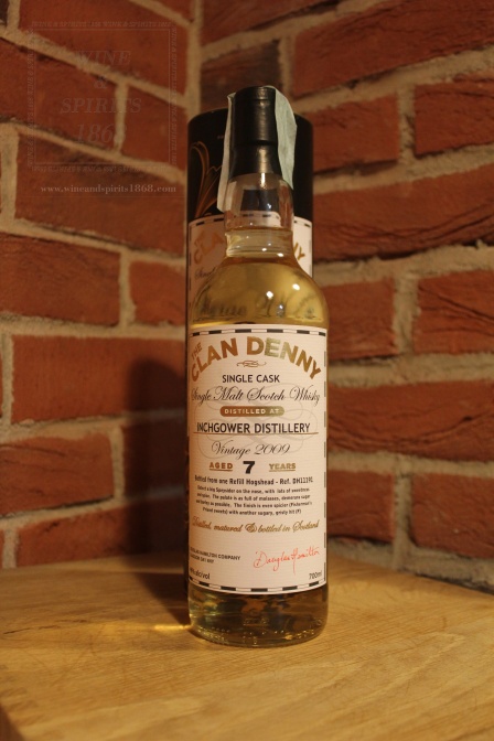 Whisky Inchgower 7 Y.o. 2009 Clan Denny 46%