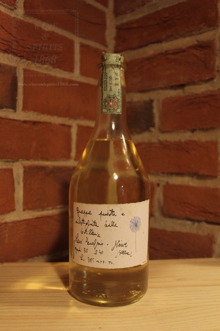 Grappa Romano Levi Soffione Blu 1999 Etichetta Storica 50%