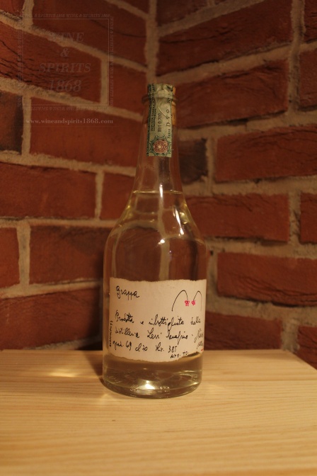 Grappa Romano Levi Fiori Rossi 1997 Etichetta Storica