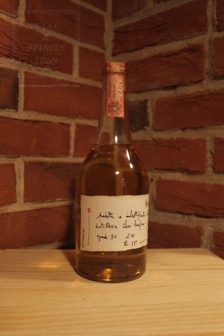 Grappa Gialla Romano Levi Fiore Rosso 1995 Etichetta Storica